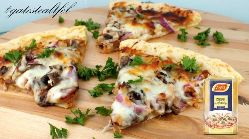 Pizza cu alune si nuci