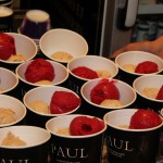 Glace de plaisir sorbet de zmeura si inghetata de alune de Piemonte