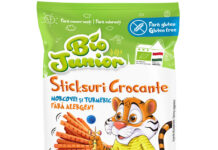 ECO BIO JUNIOR STICKS URI CU MORCOVI SI TURMERIC