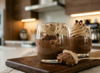 Mousse de ciocolata cu cafea