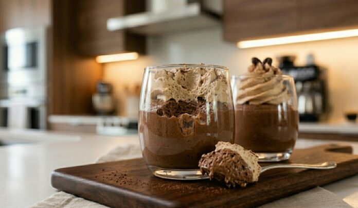 Mousse de ciocolata cu cafea