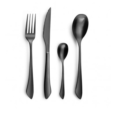 Set tacamuri din inox negru mat
