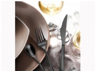 Set tacamuri din inox negru mat Basic Vintage Instinct