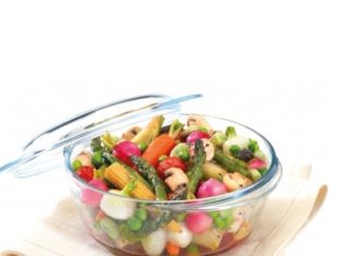 Vas termorezistent cu capac Pyrex