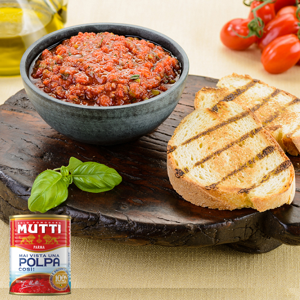 Carpaccio cu Mutti pulpa de rosii