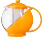 Ceainic cu infuzor portocaliu