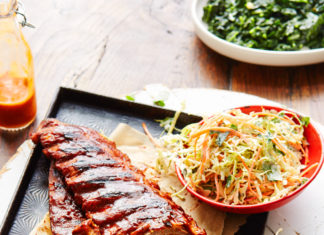 coaste de porc glazurate cu bourbon