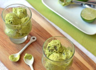 Inghetata de avocado si kiwi