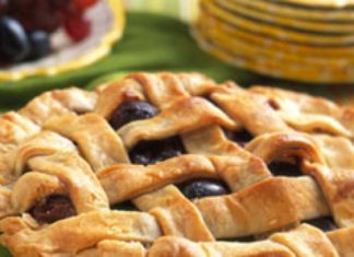 Tarta cu mere si struguri