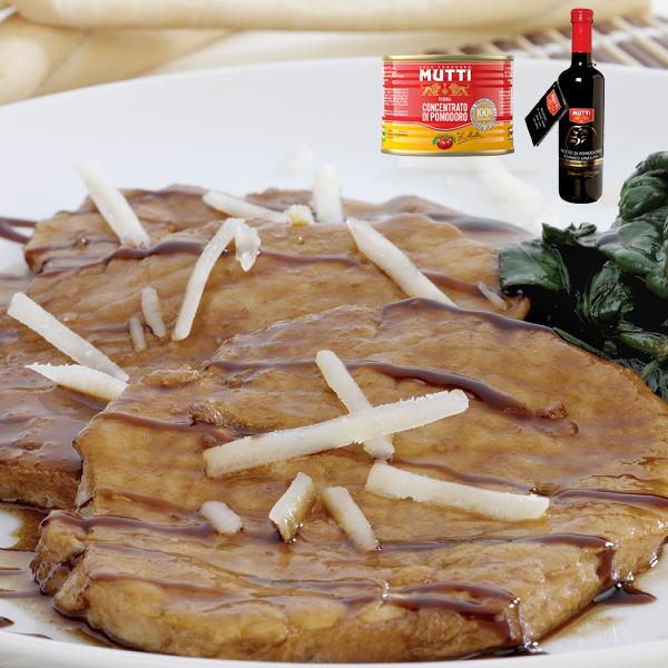 Escalop de porc cu otet din rosii Mutti