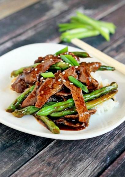 Vita cu fasole verde