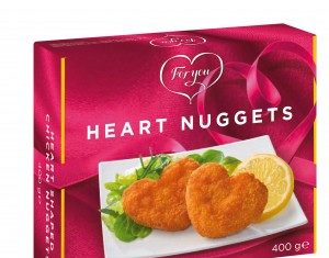 Nuggets de pui in forma de inima