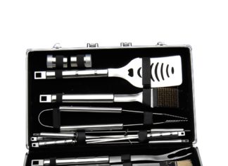 Set gratar BergHOFF Cubo, 33 piese in valiza de aluminiu