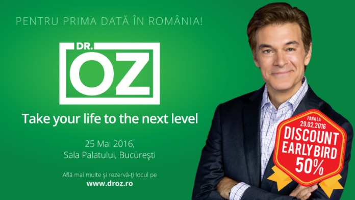 Doctor OZ vine pentru prima data in Romania! 25 mai 2016, Sala Palatului Doctor OZ vine pentru prima data in Romania! 25 mai 2016, Sala Palatului