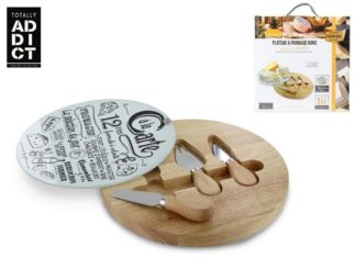 Set 4 piese pentru servire branzeturi