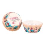 Set 75 forme hartie pentru briose galben